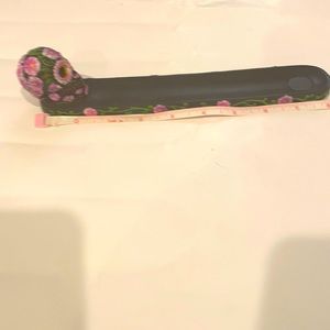 SCULL 8”  INCENSE HOLDER NEW BLACK N PICK